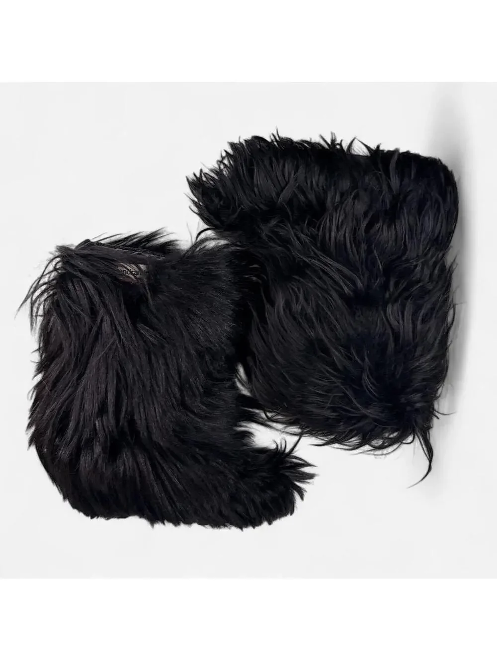 Vendramini Vintage Goat Hair Yeti Boots in Black
